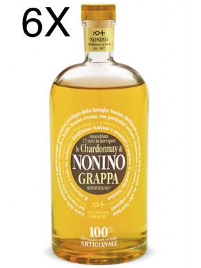 (6 BOTTIGLIE) Nonino - Grappa Chardonnay Barriques - 12 Mesi -  Limited Edition - 70cl