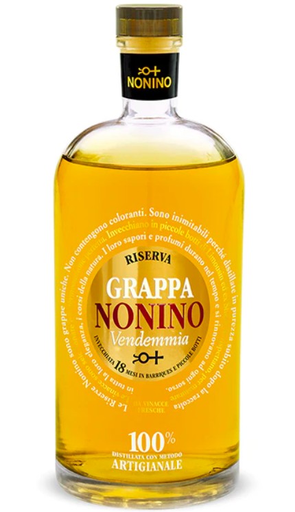 Grappa Nonino Vendemmia Barriques reserve 18 months online shop handmade