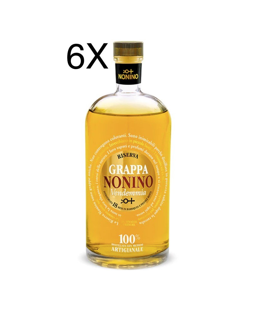 (6 BOTTIGLIE) Nonino - Grappa Vendemmia Barriques - Riserva 18 mesi - 70cl