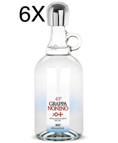 (6 BOTTIGLIE) Nonino - Grappa Bianca Friulana - 70cl