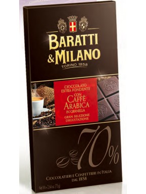Baratti & Milano - Fondente 70% con Caffè Arabica - 75g