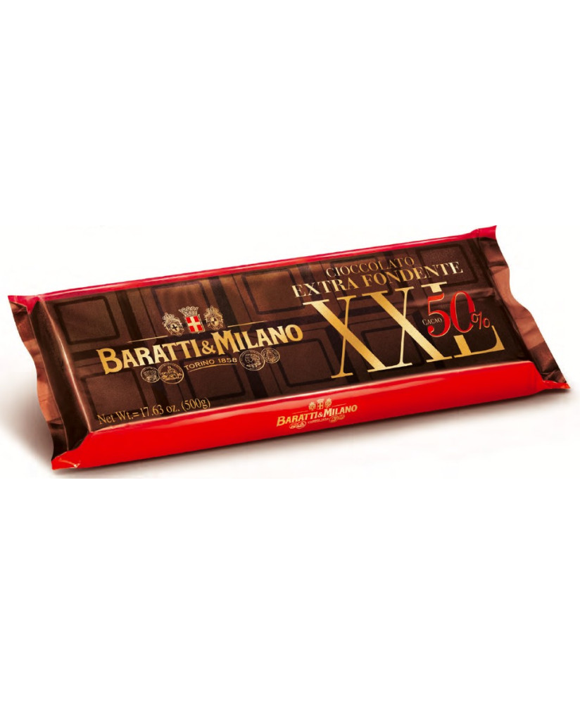 Online sales extra dark chocolate bars Baratti & Milano with 50% cocoa. Shop online chocolate bars Piedmont Turin Baratti, bitte