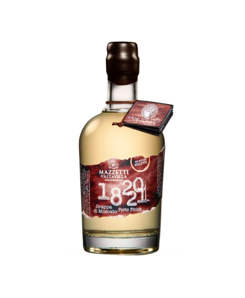 Mazzetti d'Altavilla - Grappa 1820/21 Moscato Porto Cask Finish - Gift Box - 50cl