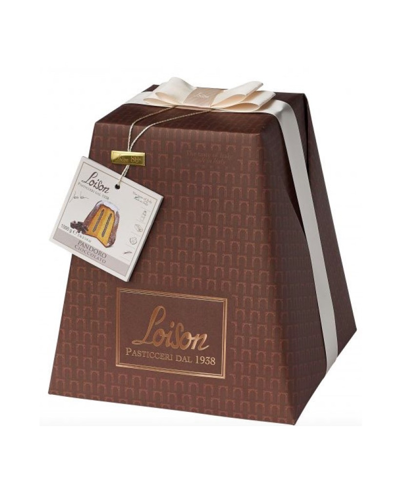 Vendita online pandoro artigianale al Cioccolato Loison di Costabissara (Vi). Shop online pandoro farcito con crema di cioccolat