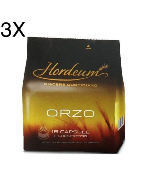 (3 PACKS) Illy - Hordeum - Barley - 54 Capsule Caffe'