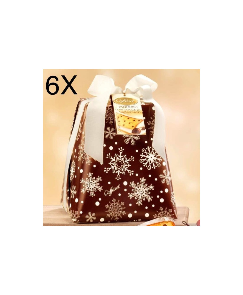 Vendita online pandoro Caffarel cioccolato incartato a mano. Shop on line pandori Caffarel 