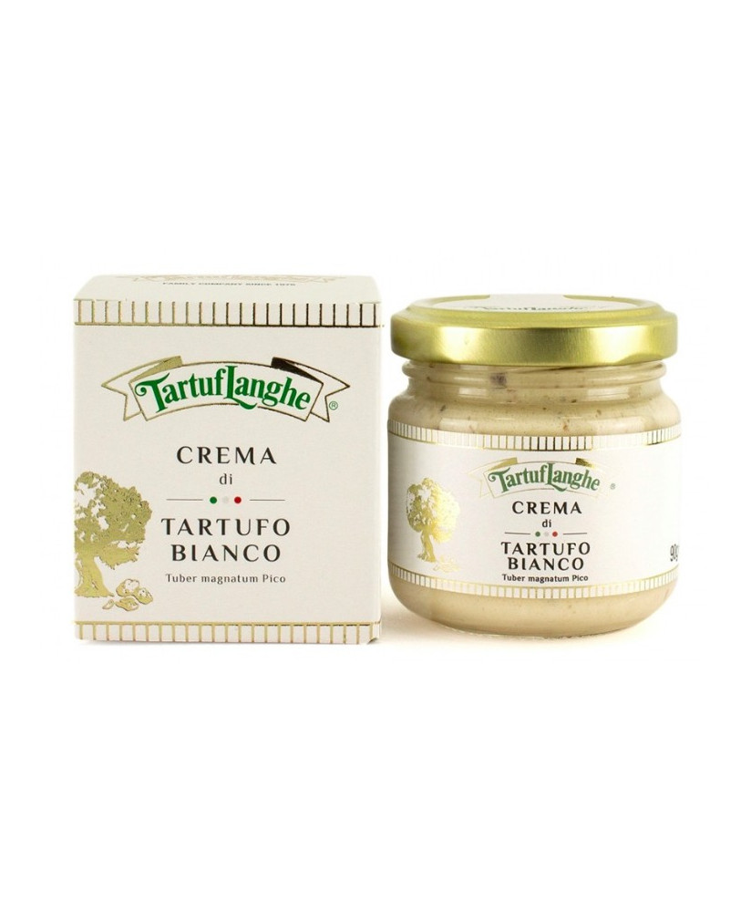 Vendita online Tartuflanghe Crema di tartufo bianco d'alba, crema di tartufo bianco tartuflanghe, crema di tartufo 90g.
