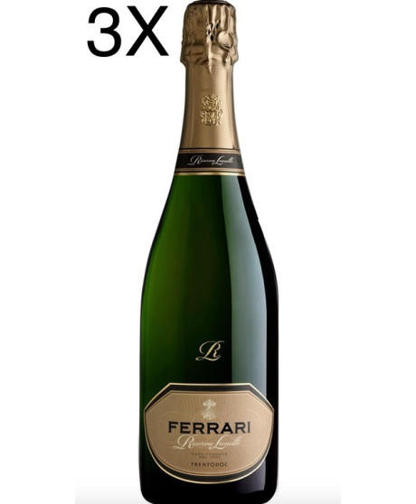 (3 BOTTIGLIE) Ferrari - Riserva Lunelli 2015 - Trento DOC - 75cl