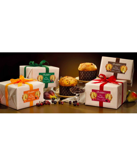 Flamigni - Box 2 Panettoni - Milano + pear and chocolate - 2 X 500g