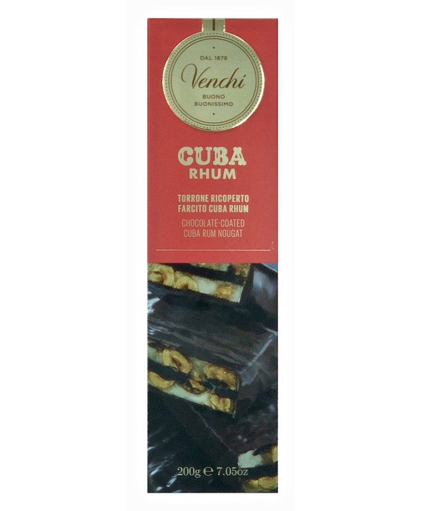 Venchi - Barretta Torrone al Rhum Ricoperto - 200g