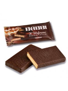 Babbi - il Waferone - Ricetta di Attilio - Wafers con crema al pistacchio ricoperto di cioccolato bianco - 30g