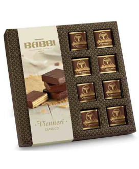Vendita online Wafers Babbi Viennesi ricoperti di cioccolato fondente. Shop on line Viennesi Babbi. Miglior prezzo online Vienne