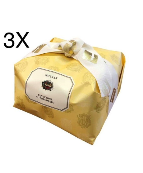 (3 PANETTONI X 1000g) Filippi - Panettone al Torcolato Maculan