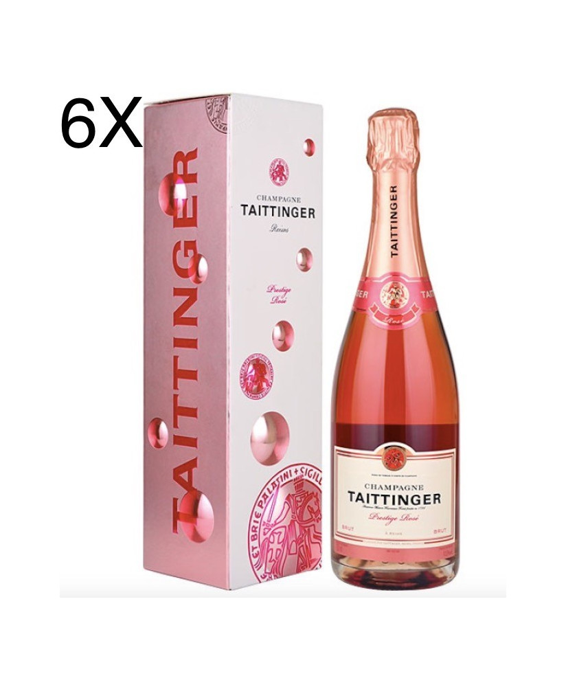 (6 BOTTLES) Taittinger - Prestige Rosé - Brut - Gift Box - 75cl