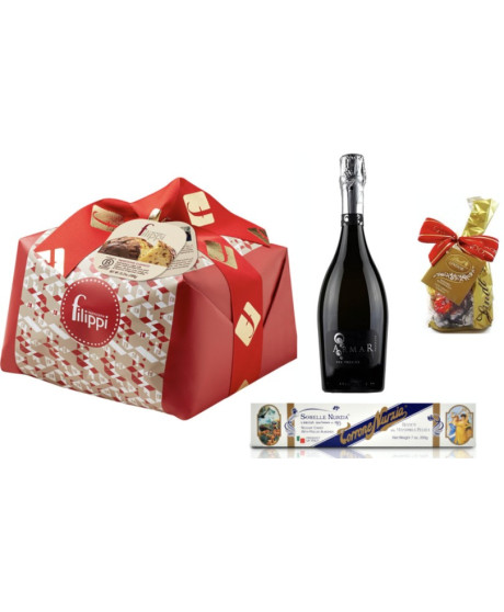 Special Bag - Panettone Craft "Filippi", Prosecco, Nougat and Lindt Chocolate