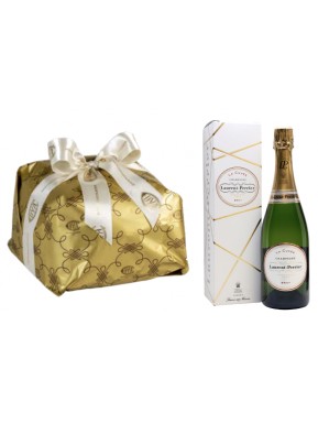 Special bag - Panettone Craft "Cova" and Champagne "Laurant Perrier"