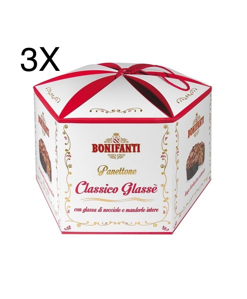 Vendita online Panettone Bonifanti Classico Glassato confezionato Corolla. Shop on-line bonifanti panettoni di qualità prezzo