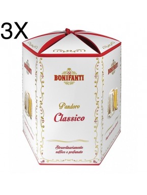 (3 CHRISTMAS CAKES X 1000g) Bonifanti - "Pandoro" Classic
