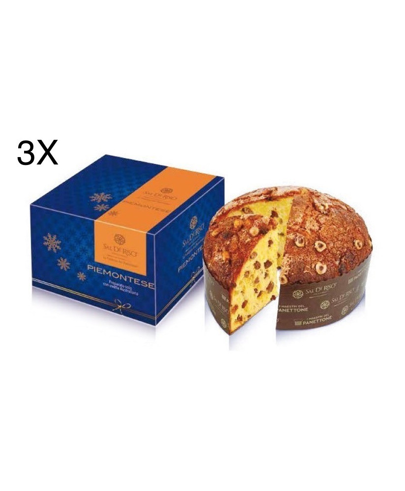 (3 CHRISTAMAS CAKES X 1000g) Sal de Riso - Piedmont with Muscat and Hazelnuts