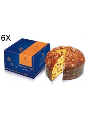 (6 CHRISTAMAS CAKES X 1000g) Sal de Riso - Piedmont with Muscat and Hazelnuts