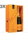 (3 BOTTLES) Veuve Clicquot - Cuvee Saint Petersbourg - Champagne AOC - Coffret - 75cl