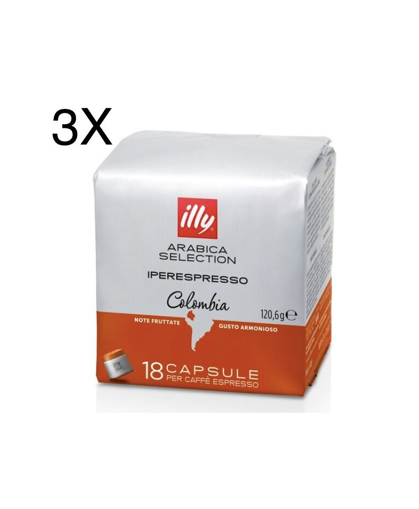 (3 CONFEZIONI) Illy Monoarabica Colombia - 54 Capsule