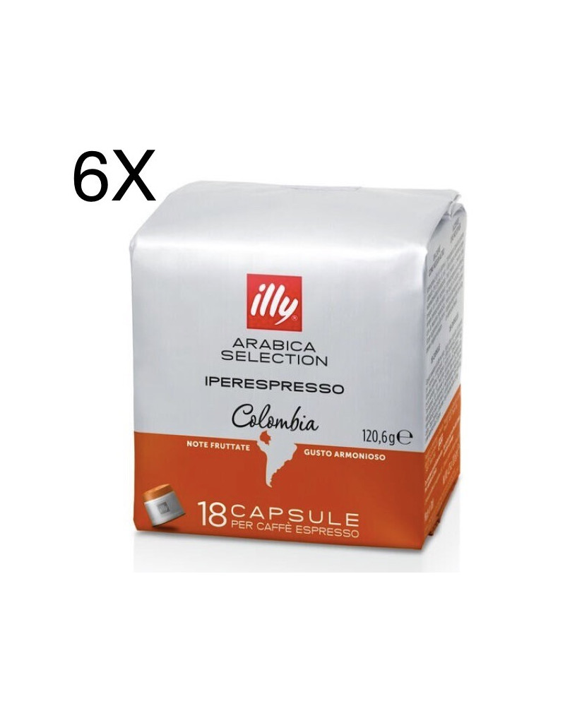 (6 CONFEZIONI) Illy Monoarabica Colombia - 108 Capsule