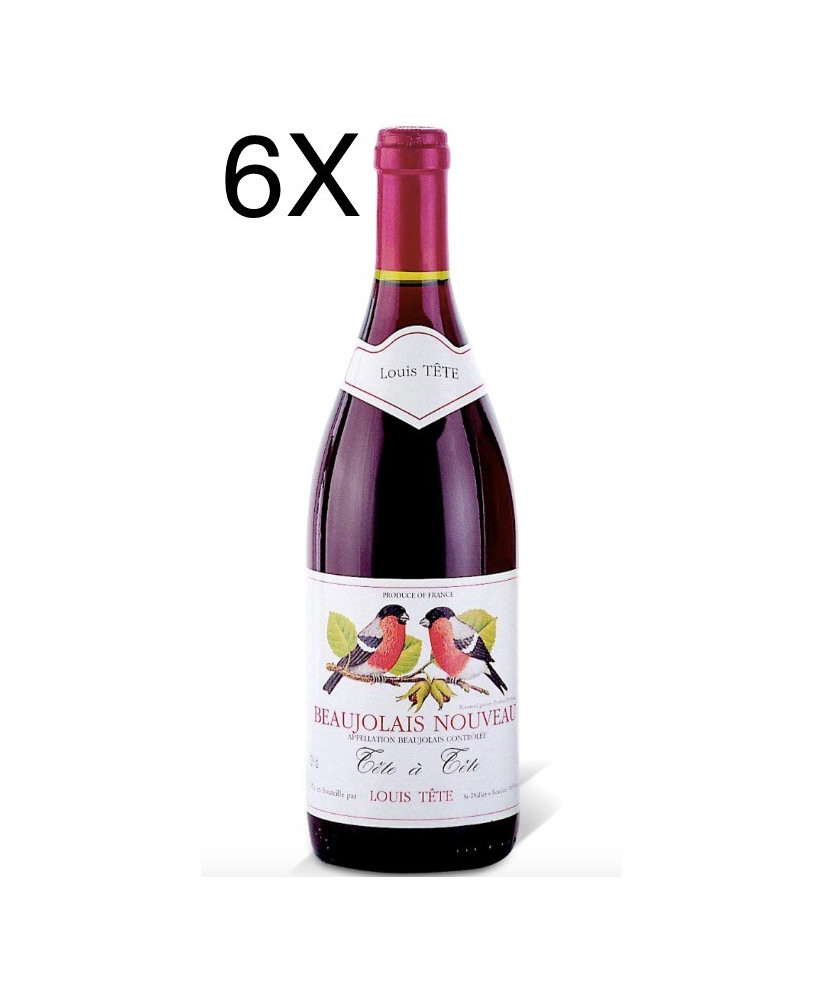 (3 BOTTIGLIE) Louis Tete - BeauJolais Nouveau 2019 - Téte à Téte - 75cl
