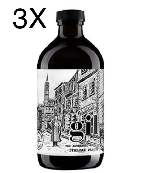 (3 BOTTIGLIE) Vecchio Magazzino Doganale - Gin GIL - The Autentic Rural Gin - Gin Torbato Italiano - 50cl