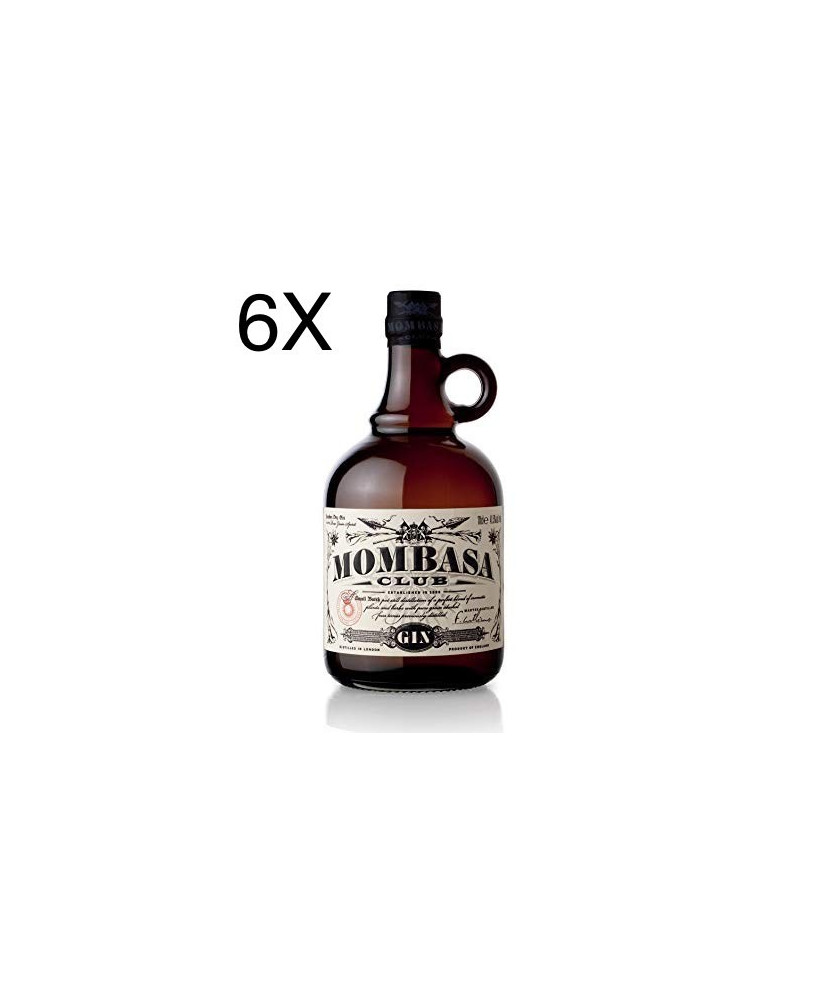 (6 BOTTIGLIE) Gin Mombasa - Mombasa Club - London Dry Gin - 70cl