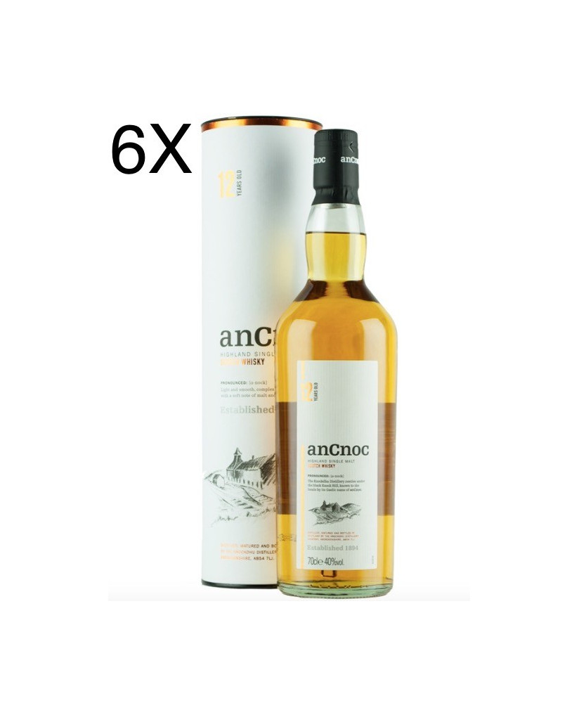 (3 BOTTIGLIE) AnCnoc - Whisky Single Malt - 12 anni - 70 cl