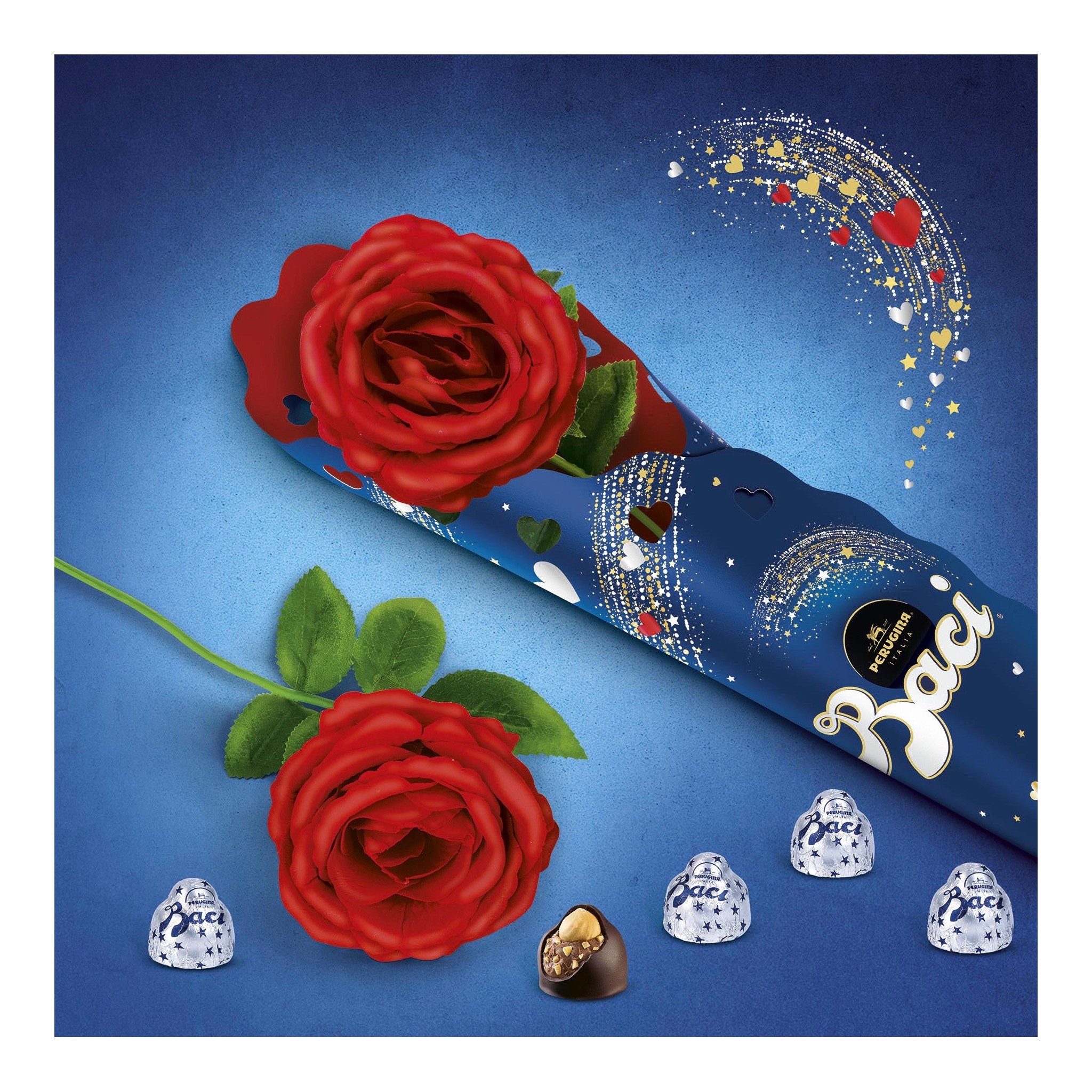 BACI PERUGINA ROSA ROSSA San Valentino Cioccolatini Amore Fiore Regalo 12295792