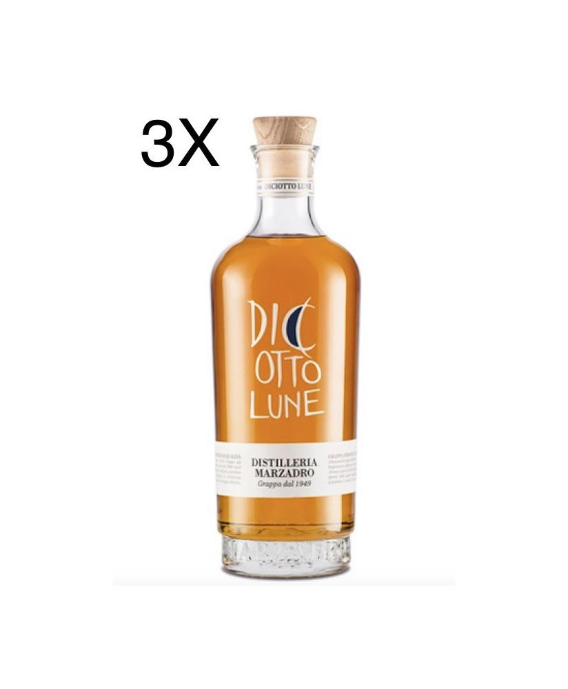 Shop online italian quality grappa Marzadro Le 18 Lune. Sales schnapps 18 moon price 