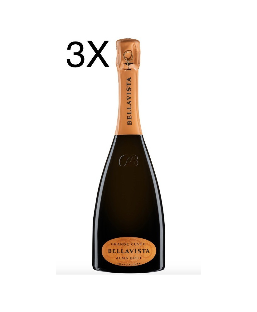 (3 BOTTIGLIE) Bellavista - Alma Gran Cuvée Brut - NEW AIR ON WINE - Franciacorta - 75cl