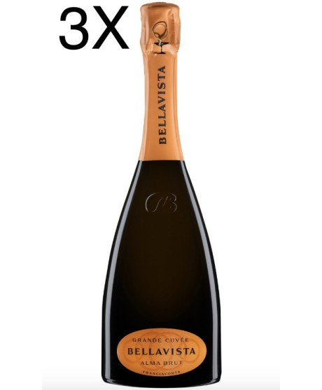 (3 BOTTIGLIE) Bellavista - Alma Gran Cuvée Brut - NEW AIR ON WINE - Franciacorta - 75cl