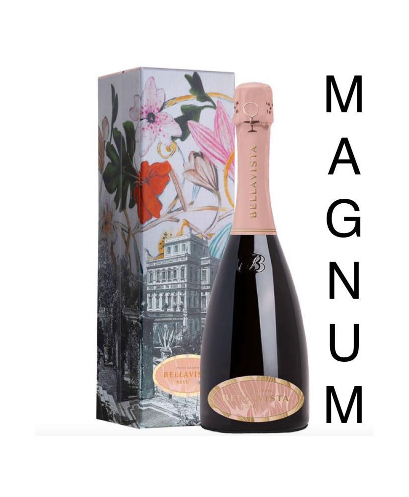 Bellavista Gran Cuvée Rosè Brut magnum Franciacorta shop online best price. Sparkling rose wine. Exclusive bottles
