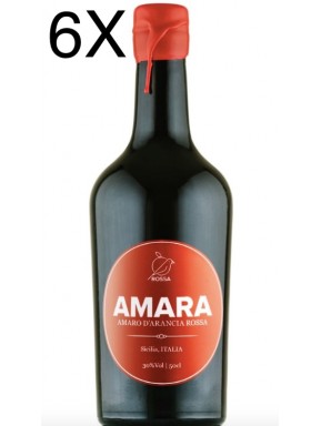(3 BOTTIGLIE) Amara - Liquore Amaro di Arancia Rossa di Sicilia - 50cl