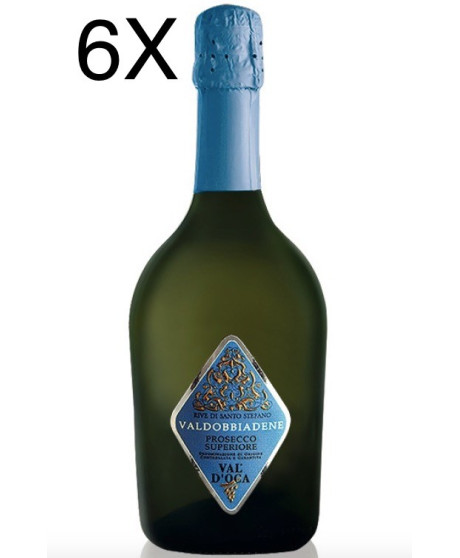 (6 BOTTIGLIE) Val d'Oca - Extra Brut 2019 - Rive di Santo Stefano - Prosecco Superiore di Valdobbiadene DOCG -  75cl