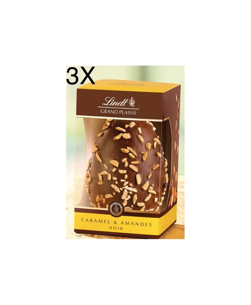 Lindt - Grand Plaisir - Dark Chocolate with Almonds and Caramel - 300g NEW