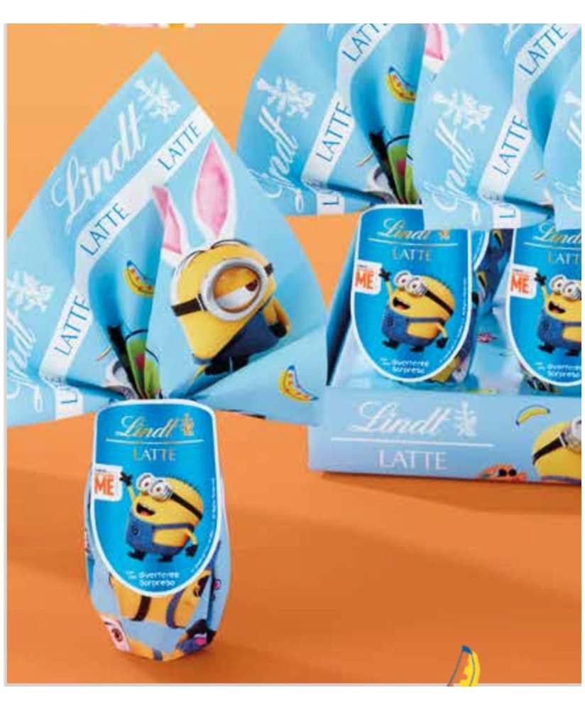 (3 Eggs x 25g) Lindt - Egg Milk - Minions