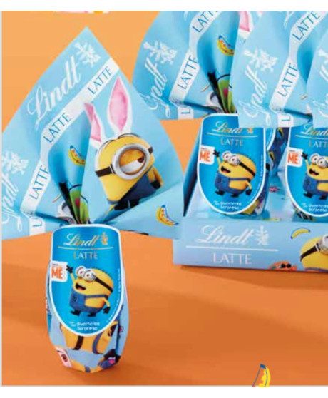 (3 Eggs x 25g) Lindt - Egg Milk - Minions