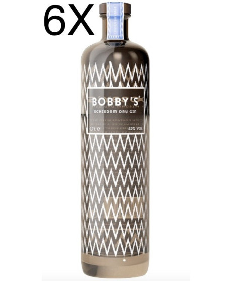 (6 BOTTLES) Bobby's Schiedam Dry Gin - 70cl