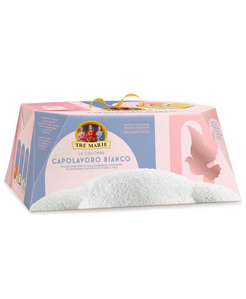 Vendita online Tre Marie Capolavoro Bianco colomba. Shop on line colombe Tre Marie Capolavoro Bianco, pandorata