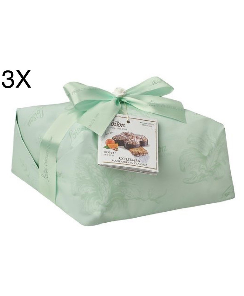 (3 EASTER CAKES X 1000g) LOISON -  "COLOMBA" CLASSIC ROYAL