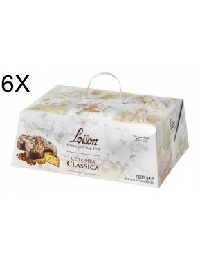 (6 EASTER CAKES X 1000g) LOISON - "COLOMBA" CLASSIC BOX 