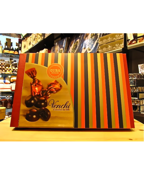 Vendita online scatole di Cuba al Rhum Venchi di Cuneo, caviale di cioccolato. Shop on line Cioccolatini Cuneesi al Rum Venchi, 