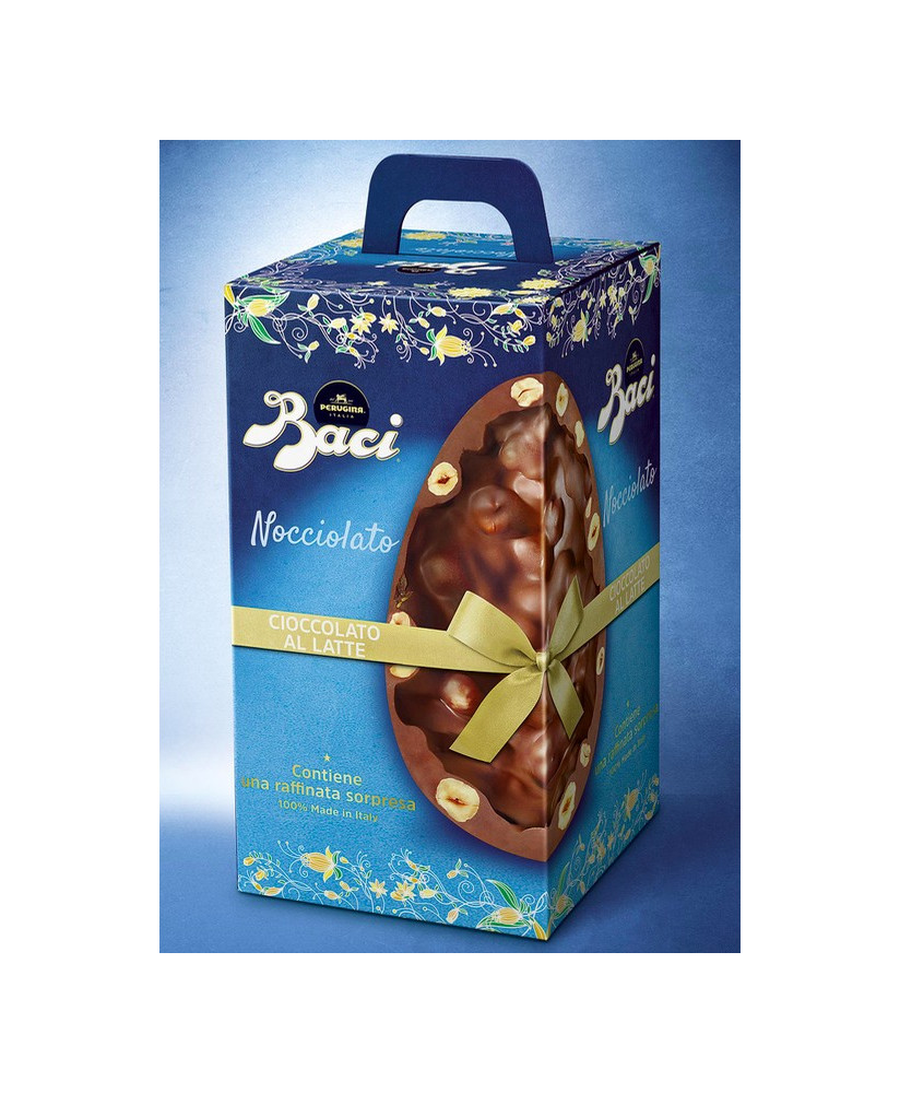 Vendita online Uova dei Baci Perugina di cioccolato bianco con raffinate sorprese e 4 baci bianchi all'interno. Shop on line Uov