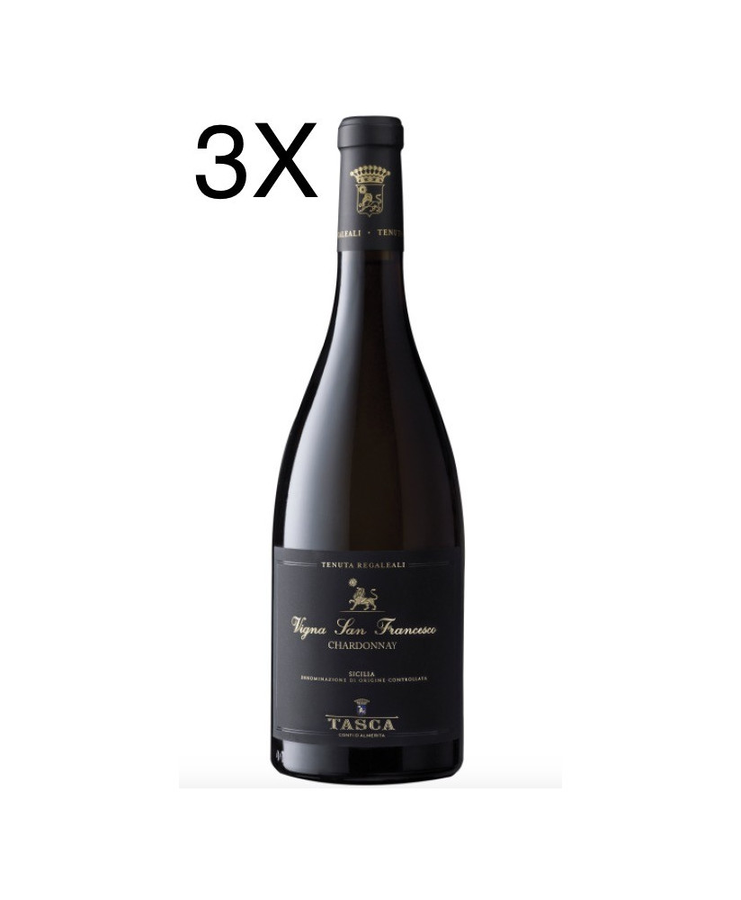 (3 BOTTIGLIE) Tasca D' Almerita - Chardonnay 2021 - Vigna San Francesco - Tenuta Regaleali - Sicilia DOC - 75CL