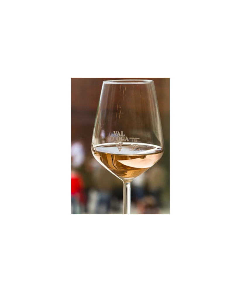 Vendita online calice in vetro da prosecco firmato Val d'Oca, bicchiere prosecco