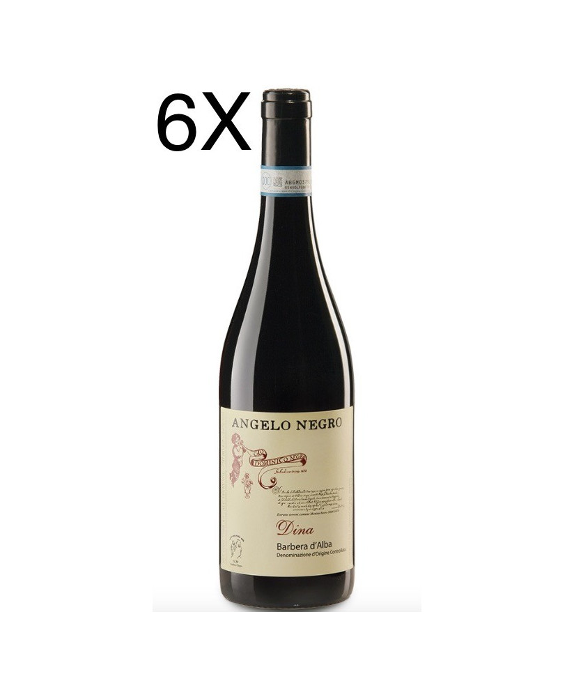(3 BOTTIGLIE) Angelo Negro - Barbera d'Alba 2018 - Dina - DOC - 75cl
